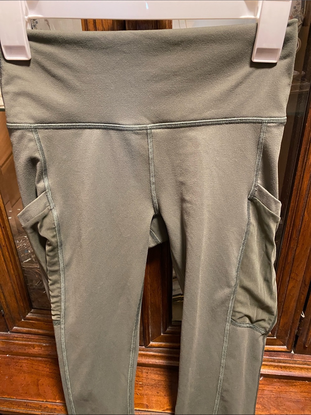 Fabletics PowerHold Leggings in Olive Green